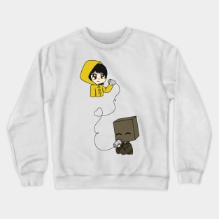 little nightmares mono and six chibi Crewneck Sweatshirt